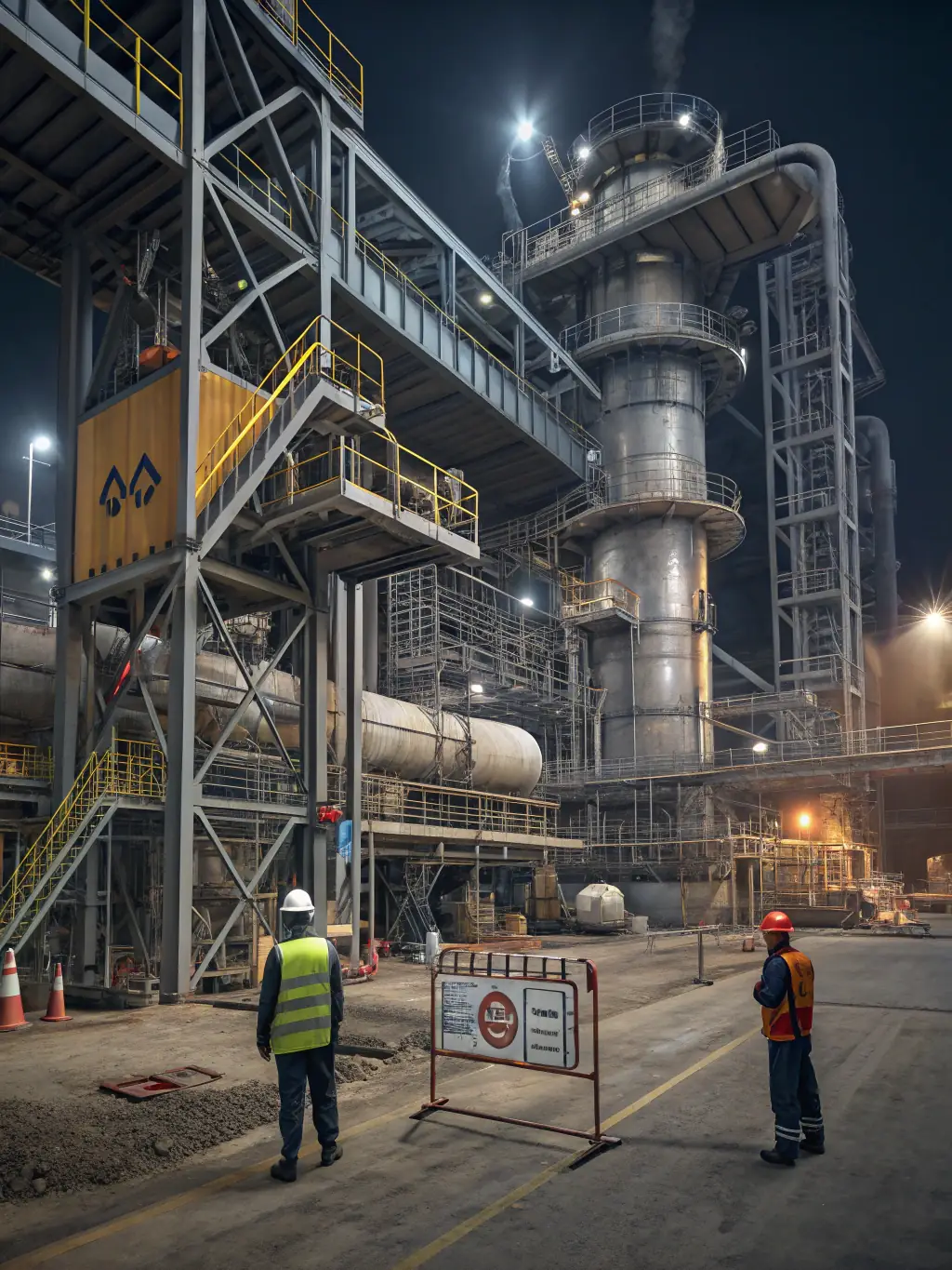 An industrial facility featuring specialized equipment and infrastructure for heavy manufacturing, located in a well-established industrial zone in Dallas.